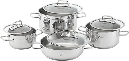 Jumbo Modena 8 Parça Çelik Tencere Seti
