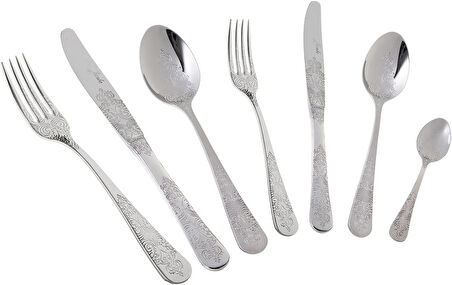 Jumbo Antique 12 Kişilik 84 Parça Çatal Kaşık Bıçak Takımı