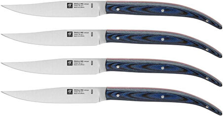 Zwilling 391620000 4'Lü Biftek Bıçağı Seti, Mavi
