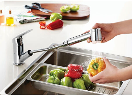 Artema Harmony A41864 Pull-Out Eviye Bataryası Krom