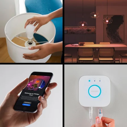 Philips Hue Essential 2'Li E27 Ampul Başlangıç Seti 806 Lumen