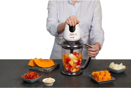 Tefal Tefal Masterchop Powelix Maxi 4 Bıçaklı 500 Watt Doğrayıcı Rondo - Beyaz