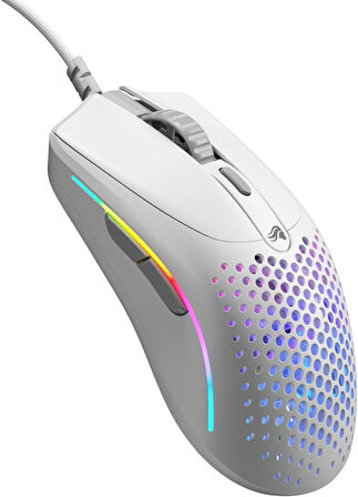 Glorious Model O 2 Mini Beyaz Kablolu Oyuncu Faresi: Hafif 49 Gram, 26K Optik Sensör, 80 Milyon Tıkl
