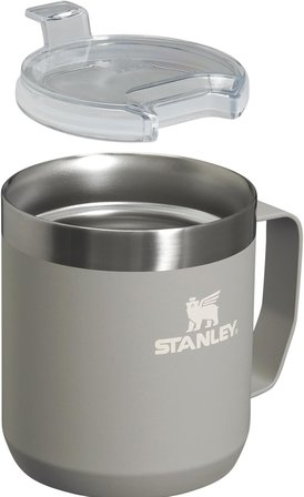 Stanley Everyday Camp Kupa 0,35 L Seyahat Kupası - Kül 2.0 - Os