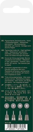 Faber-Castell Pitt Artist Pen Çizim Kalemi Seti, 4’Lü (S, F, M, B Uç), Suya Ve Solmaya Dayanıklı, Ka