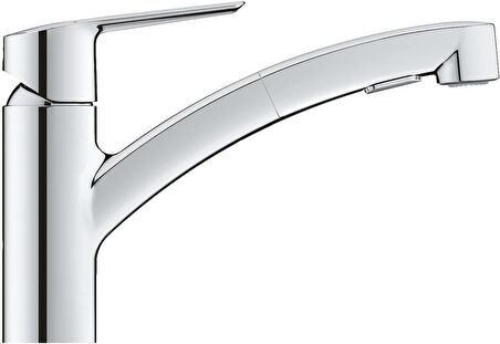 Grohe Start Spiralli Eviye Bataryası | 90˚ Dönüş Açısı | Krom | 30531001