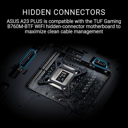 A23 Plus Tg Argb Siyahasus A23 Plus M-Atx Kasa, Gi̇zli̇ Konnektör Destekli̇, 360 Mm Radyatör Ve 380 
