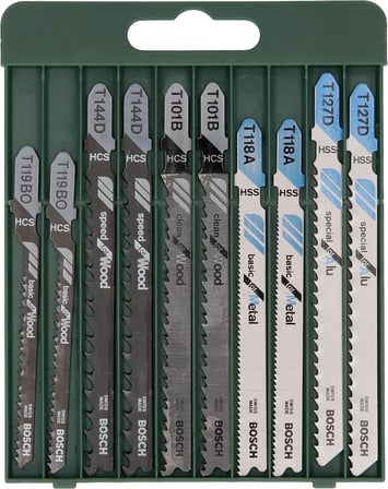 Bosch Professional Accessories Dekupaj Testere Seti, Yeşil, 10 Adet