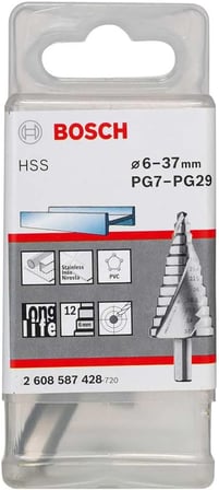 Bosch Professional Kademeli Matkap Hss 3 Yüzeyli Şaftlı (Ø 6 – 37 Mm)