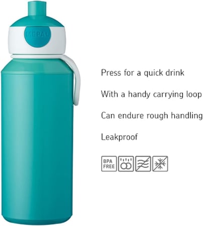 Mepal Campus Little Dutch Içecek Şişesi, 400 Ml, Bulaşık Makinesinde Yıkanabilir, Plastik, Sailors B