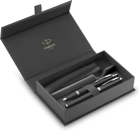 Parker Im Lake Siyah Ct Dk+Tk Kalem Kılıflı Duo Set