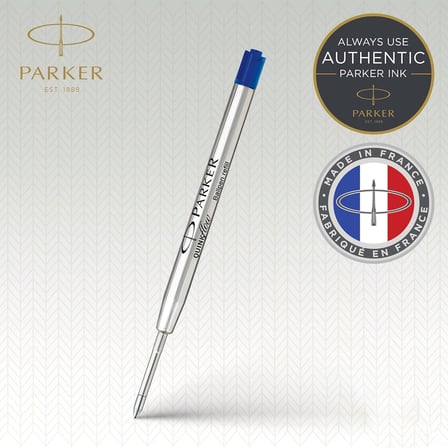 Parker Quinkflow Tükenmez Kalem Yedeği, Mavi Renk Mürekkep, 10'Lu Avantajlı Paket