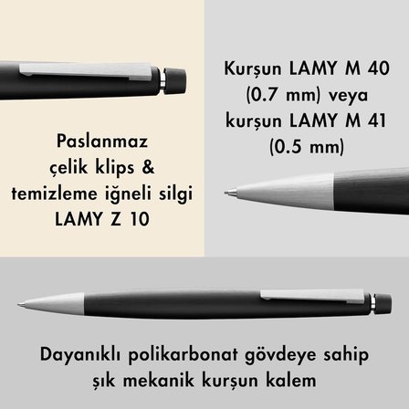 Lamy 2000 Versatil 0,5 Mat Siyah 101-0,5