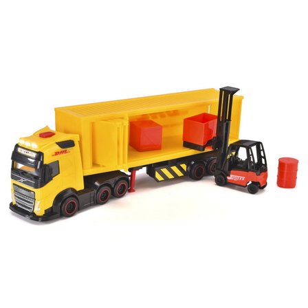 Dickie Sesli ve Işıklı DHL 35 cm Kargo Kamyon ve Forklift
