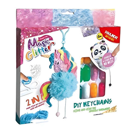 Magic Glitter 2n1 DIY Keychains Anahtarlık Yapma Hobi Set