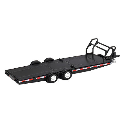 Mini GT 1/64 Car Hauler Trailer Black Koleksyionluk Metal Model Araba