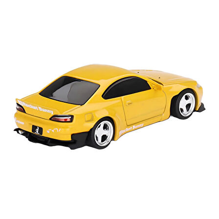 Mini GT 1/64 Nissan Silvia (S15) Rocket Bunny Bronze Yellow Koleksyionluk Metal Model Araba