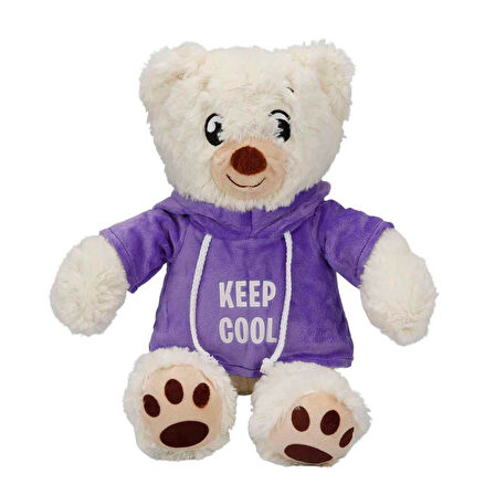 Kapşonlu Peluş Ayı 30 CM