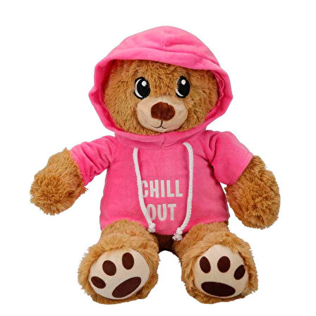 Kapşonlu Peluş Ayı 30 CM