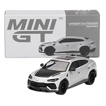 Mini GT 1/64 Lamborghini Urus Performante Grigio Nimbus Koleksyionluk Metal Model Araba