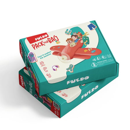 Puedo Pack Your Bag Eğitici Cırtlı Oyun 3+ Yaş Mevsim Eşleştirme Bavul Oyunu 36 Parça
