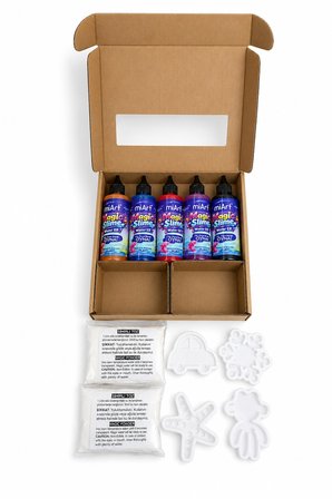 Magic Slime Water Elf Karışık Sihirli Slime Oyun Seti 5 Renk 4 Kalıp Çocuk Aktivite