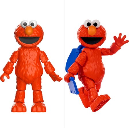 Susam Sokağı BLOKEES Sesame Street Elmo Figür Model Kit Hareketli Oyuncak 13 cm