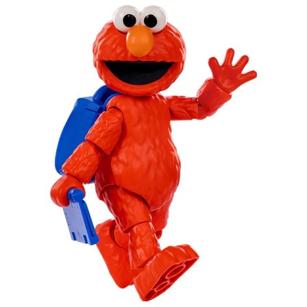 Susam Sokağı BLOKEES Sesame Street Elmo Figür Model Kit Hareketli Oyuncak 13 cm