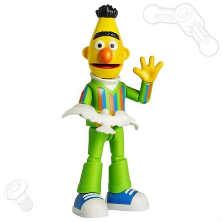 Susam Sokağı Bert BLOKEES Sesame Street Blokees Bert Figür Model Kit 14 cm
