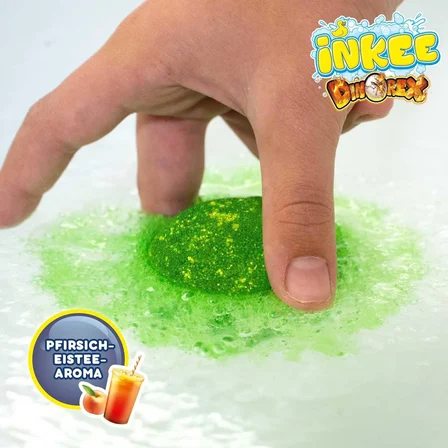 Sürpriz Dinozor Temalı Banyo Bombası INKEE Craze 6 Figür Avokado Yağlı Vegan 100g 5,5x6,5 cm