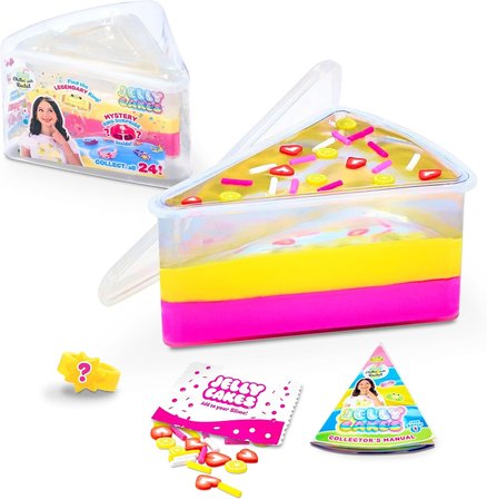 Jelly Cakes Lemonade Lush Squishy 3 Katmanlı Sıkmalık Sürpriz Yüzüklü Pasta Dilimli Duyusal Slime
