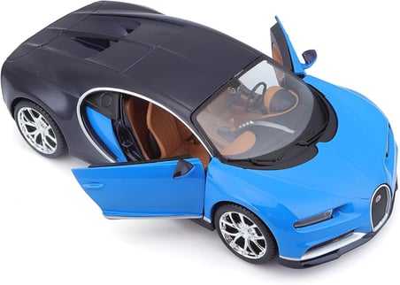 Maisto Bugatti Chiron 1:24 Metal Model Araba Açılan Kapılı Diecast Koleksiyonluk Oyuncak 20 cm