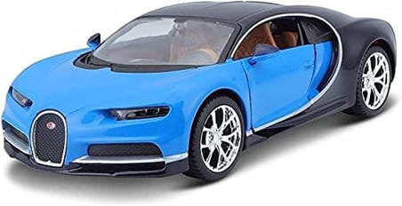 Maisto Bugatti Chiron 1:24 Metal Model Araba Açılan Kapılı Diecast Koleksiyonluk Oyuncak 20 cm
