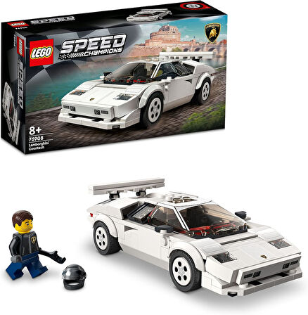 Lego Speed Champions Lamborghini Countach 76908-8 Yaş Ve Üzeri Çocuklar Için Süper Spor Araba Modeli