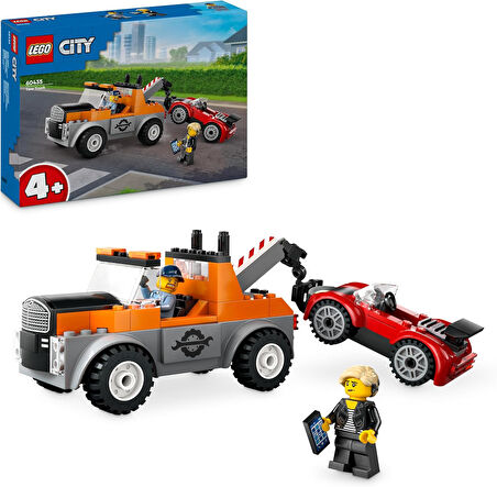 Lego City Çekici Kamyon Ve Spor Araba Tamiri 60435-4 Yaş Ve Üzeri Çocuklar Için Yaratıcı Oyuncak Yap