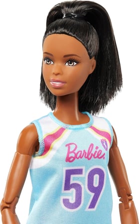 Barbie Kariyer Moda Bebek Ve Aksesuarları, Taşımak İçin Yapılan Esmer Basketbol Oyuncusu Toplu, Çıka
