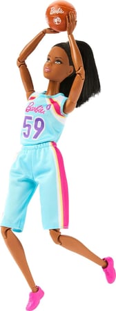 Barbie Kariyer Moda Bebek Ve Aksesuarları, Taşımak İçin Yapılan Esmer Basketbol Oyuncusu Toplu, Çıka