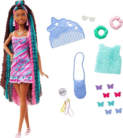 Barbie Upuzun Muhteşem Saçlı Bebekler Hcm87 - Esmer-Kelebek