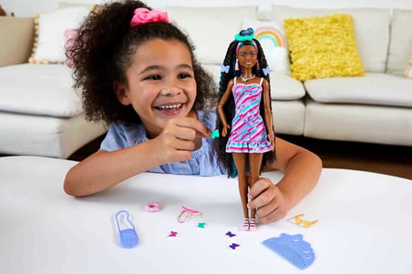 Barbie Upuzun Muhteşem Saçlı Bebekler Hcm87 - Esmer-Kelebek