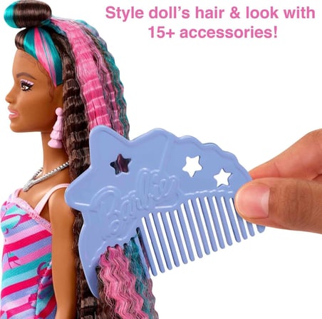 Barbie Upuzun Muhteşem Saçlı Bebekler Hcm87 - Esmer-Kelebek