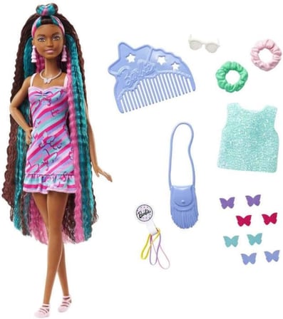 Barbie Upuzun Muhteşem Saçlı Bebekler Hcm87 - Esmer-Kelebek