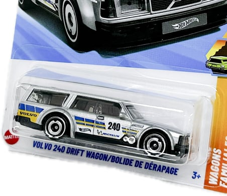 Hot Wheels Volvo 240 Drift Wagon (Jbb40) – Vagons Familiales Serie 3/5, 1:64 Model Araba, Volvo & Mi