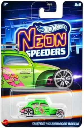 Hot Wheels Neon Yarışlar Temalı Arabalar Jby93 Neon Speeders Custom Volkswagen Beetle