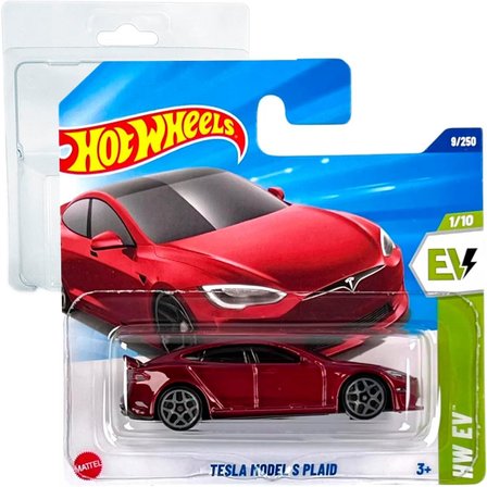 Hot Wheels - Tesla Model S Plaid - Hw Ev 1/10 - Hyw86 - Short Card - Basınçlı Döküm Model 1/64 - Koy