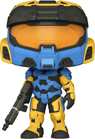 Funko Pop! Halo: Spartan Mark Vii W / Vk78 Commando Riffle - Yellow / Blue