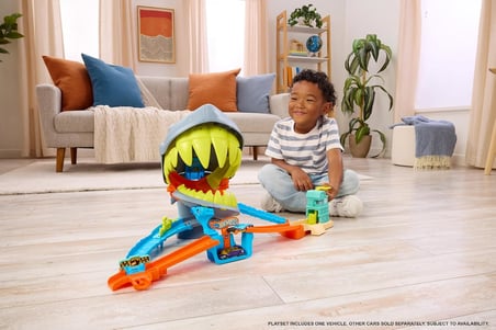 Hot Wheels Köpek Balığını Yendiğiniz Veya Ona Yem Olduğunuz Hot Wheels City Oyuncak Araba Ve Pist Se
