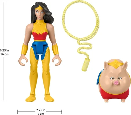 Fisher Price Imaginext Dc League Of Super Pets Kahramanlar Ve Hayvanlar Wonder Woman & Pb