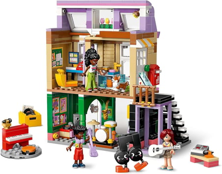 Lego Friends Müzik Mağazası Ve Daire 42653-7 Yaş Ve Üzeri Çocuklar Için 3 Mini Bebek İçeren Yaratıcı