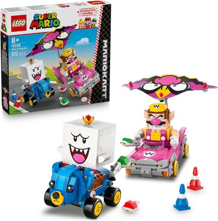 Lego Super Mario: Mario Kart – Wario Ve King Boo 72038 – 8+ Yaş Çocuklar Için Wario Ve King Boo Figü