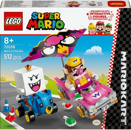 Lego Super Mario: Mario Kart – Wario Ve King Boo 72038 – 8+ Yaş Çocuklar Için Wario Ve King Boo Figü